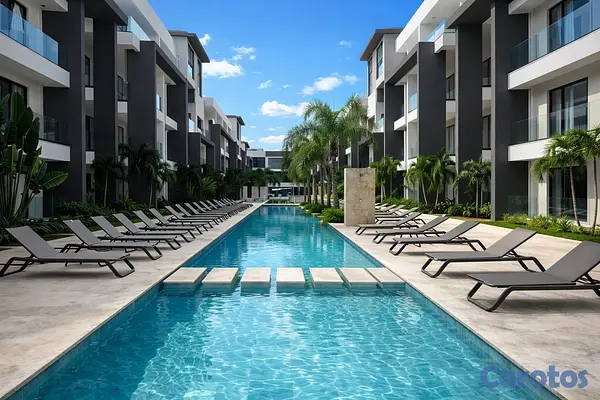 apartamentos - Apartamento Amueblado en Punta Cana 2