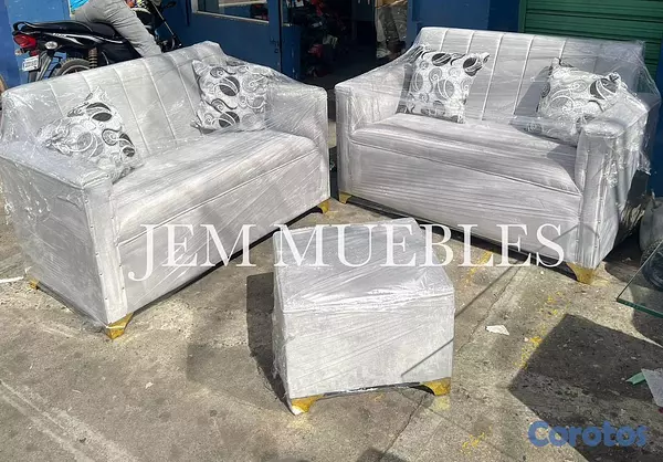 muebles y colchones - Juego de Sala Muebles Perla  2
