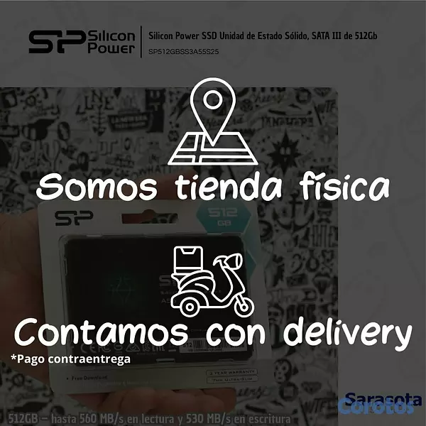 accesorios para electronica - Silicon Power SSD SATA III A55 512Gb 3