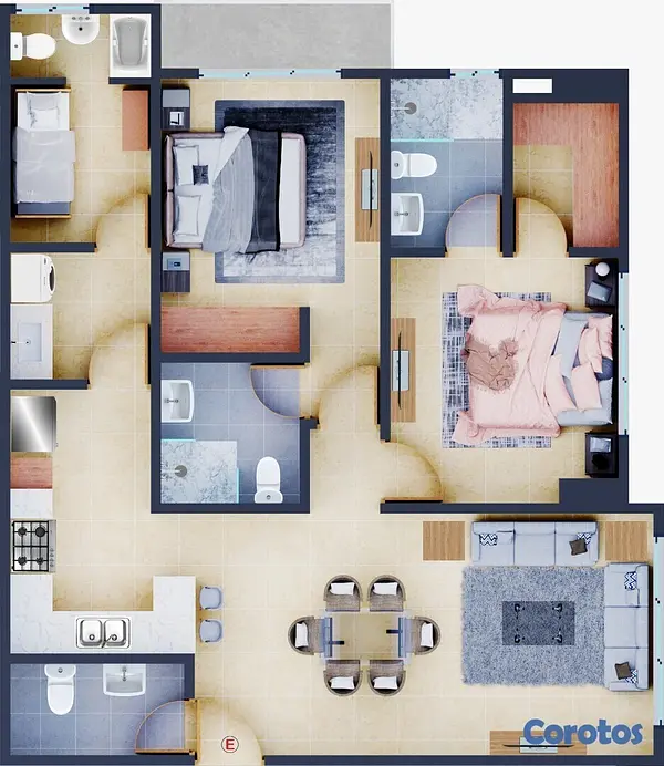 apartamentos - Lujosos Apartamentos en Naco Con Espectacular Área Social 10
