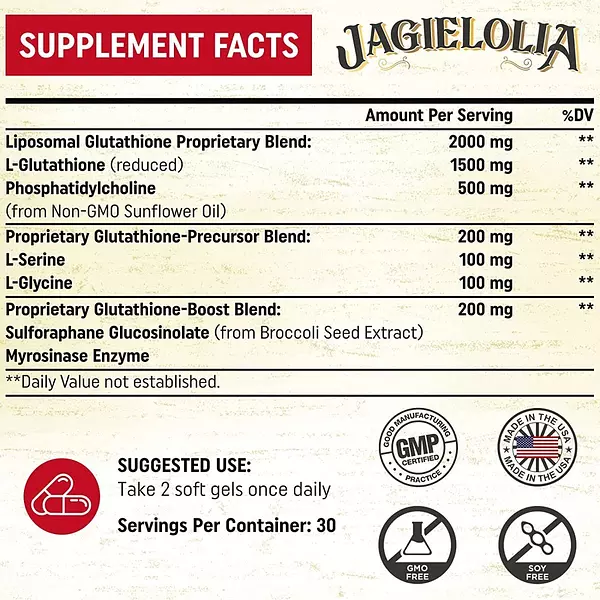 Salud y Equipamiento Médico - Glutation 2000 Mg Jagielolia 2