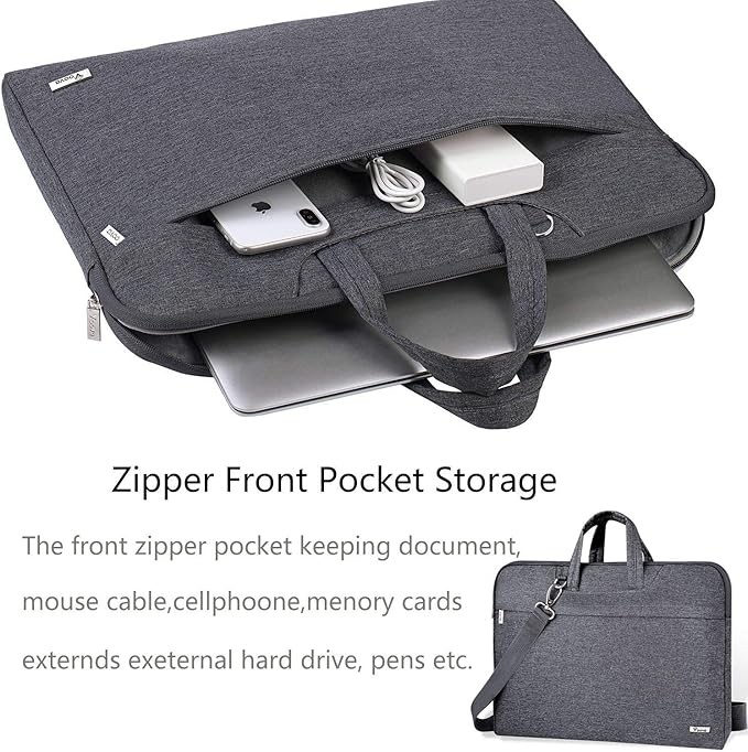 accesorios para electronica - Bolso con correa - Funda con asa - Estuche de transporte para laptop 15.6" 1