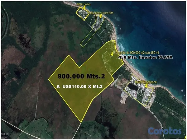 solares y terrenos - Vendo 1.5 Millón de Mts.2 CON PLAYA en UVERO ALTO  2