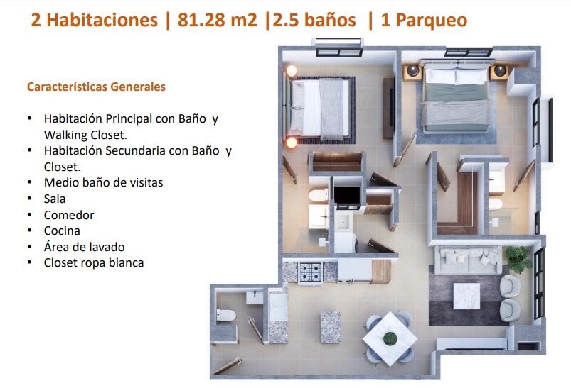 apartamentos - Apartamento en venta #24-241 con 2 hab, excelentes áreas de relajación. 7