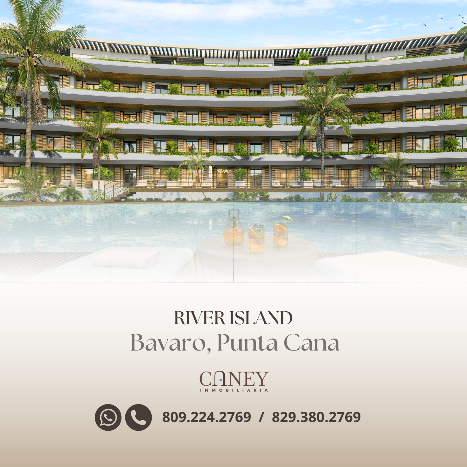 casas vacacionales y villas - RIVER ISLAND BAVARO PUNTA CANA PROYECTO DE VILLAS 2