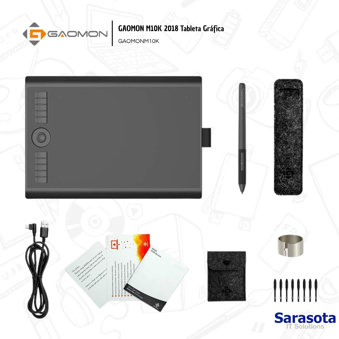 accesorios para electronica - GAOMON M10K 2018 Tableta Gráfica GAOMONM10K 2