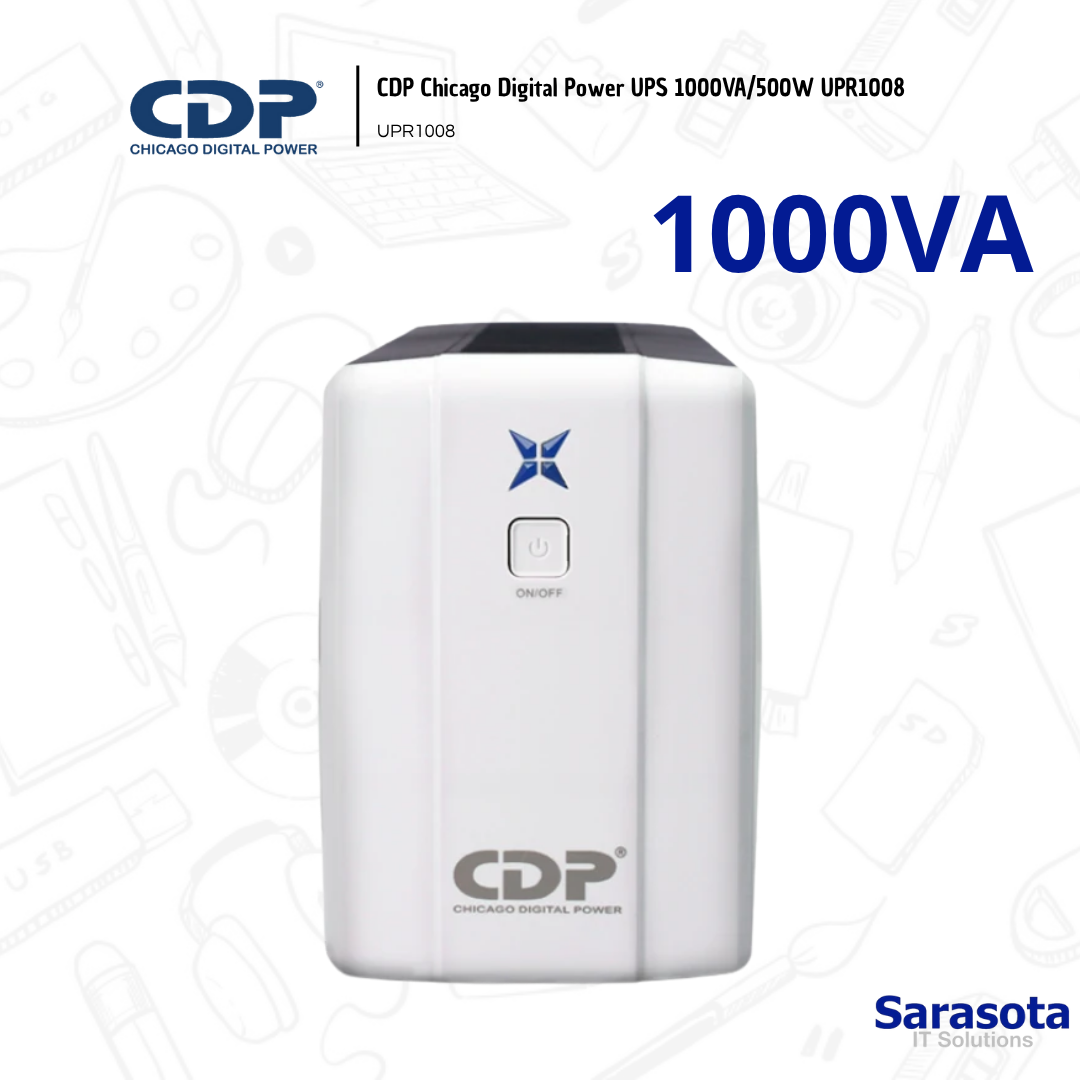 accesorios para electronica - CDP Chicago Digital Power UPS 1000VA/500W UPR1008 0