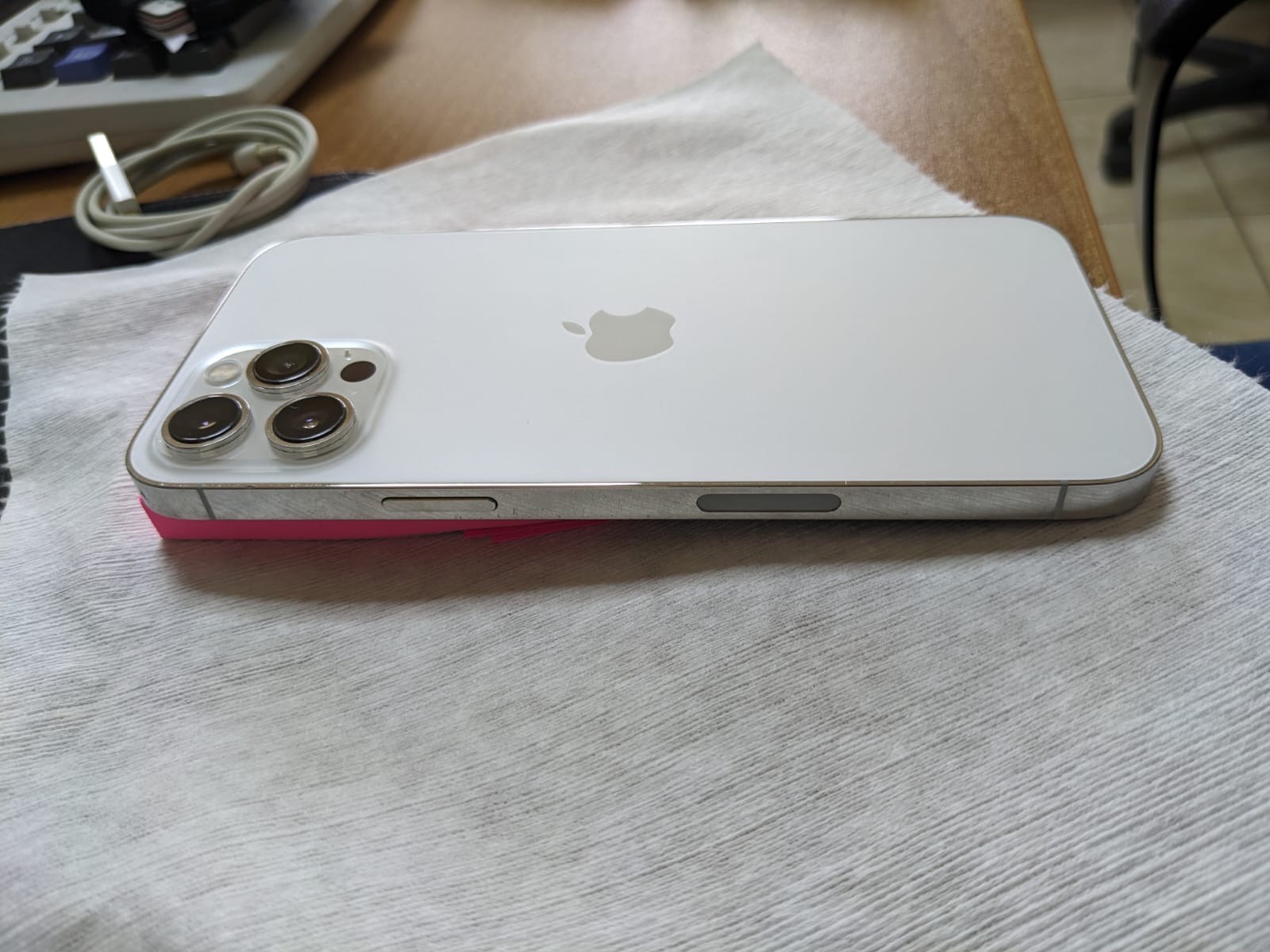 celulares y tabletas - iPhone 12 PRO MAX DE 128GB FACTORY  BATERÍA 81% BLANCO, DETALLES DE USO, 100% 4