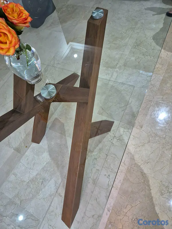 muebles y colchones - Mesa de Comedor en Cristal Capacidad 8 Personas 7