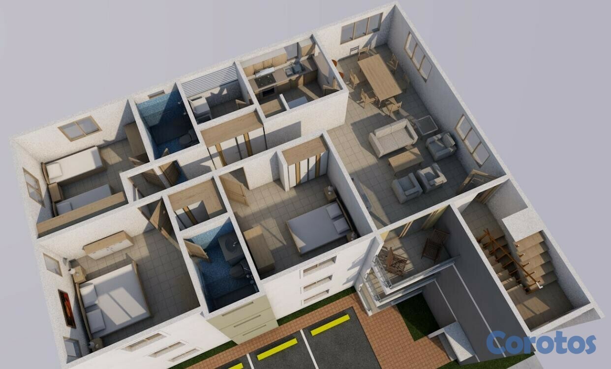 otros inmuebles - Edificio de 3 apartamentos en construcción 4