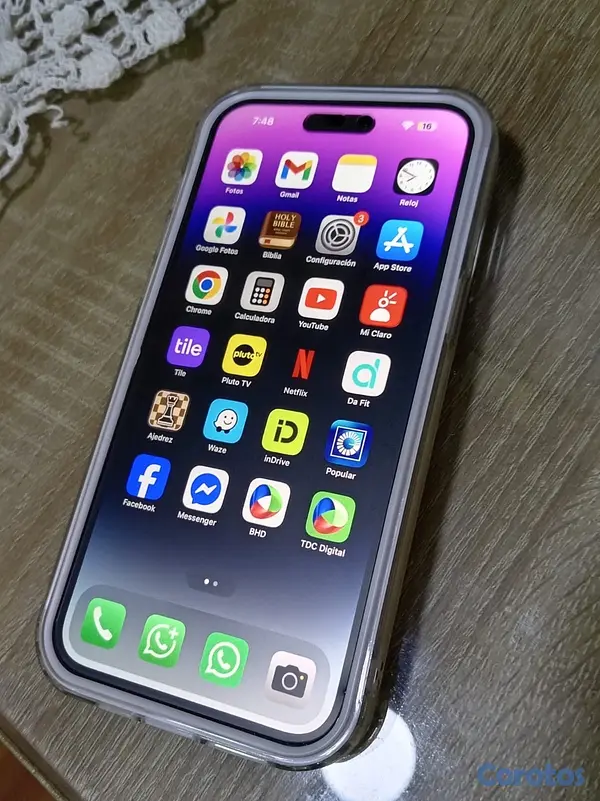 celulares y tabletas - iPhone 14 Pro Max 128GB Factory ESIM | Funda + Protector | $27,500 6