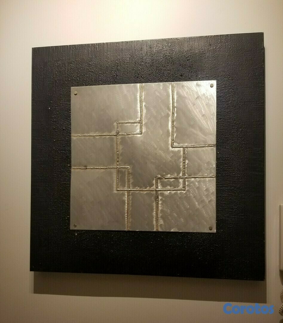 decoración y accesorios - Cuadro Negro abstracto