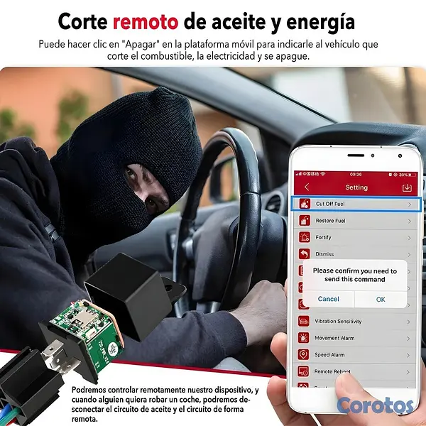 accesorios para vehiculos - 📡 Rastreador GPS Tipo Relay – Localizador Vehicula 3