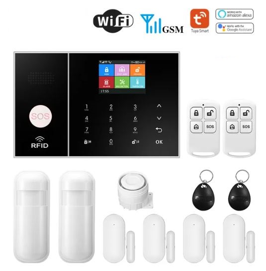 otros electronicos - Kit Alarma de Seguridad Inalambrica WiFi GSM 0