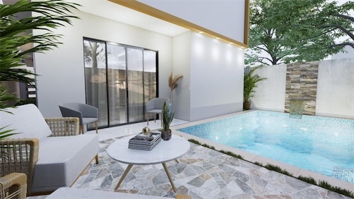 casas - Venta de casa con opción a piscina en brisa oriental Santo Domingo este 2