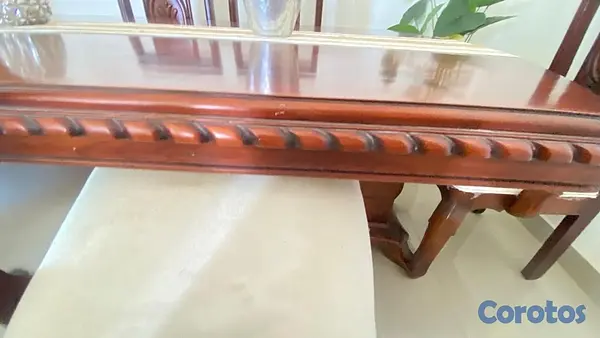 muebles y colchones - se vende comedor Caoba de 6 sillas.  5