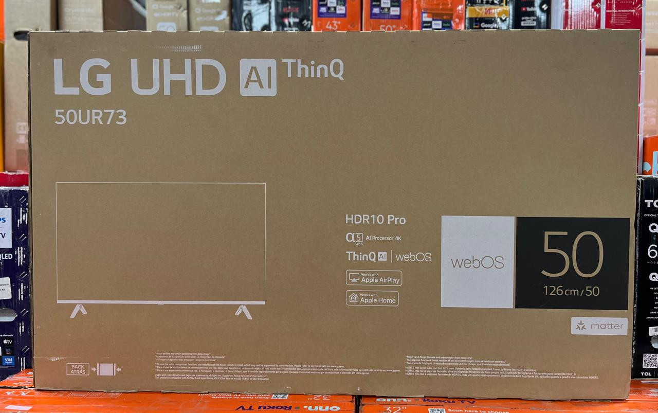 tv - SMART TV LG DE 50 PULGADAS UHD THINQ 4K CON CONTROL MAGICO NUEVA
 0