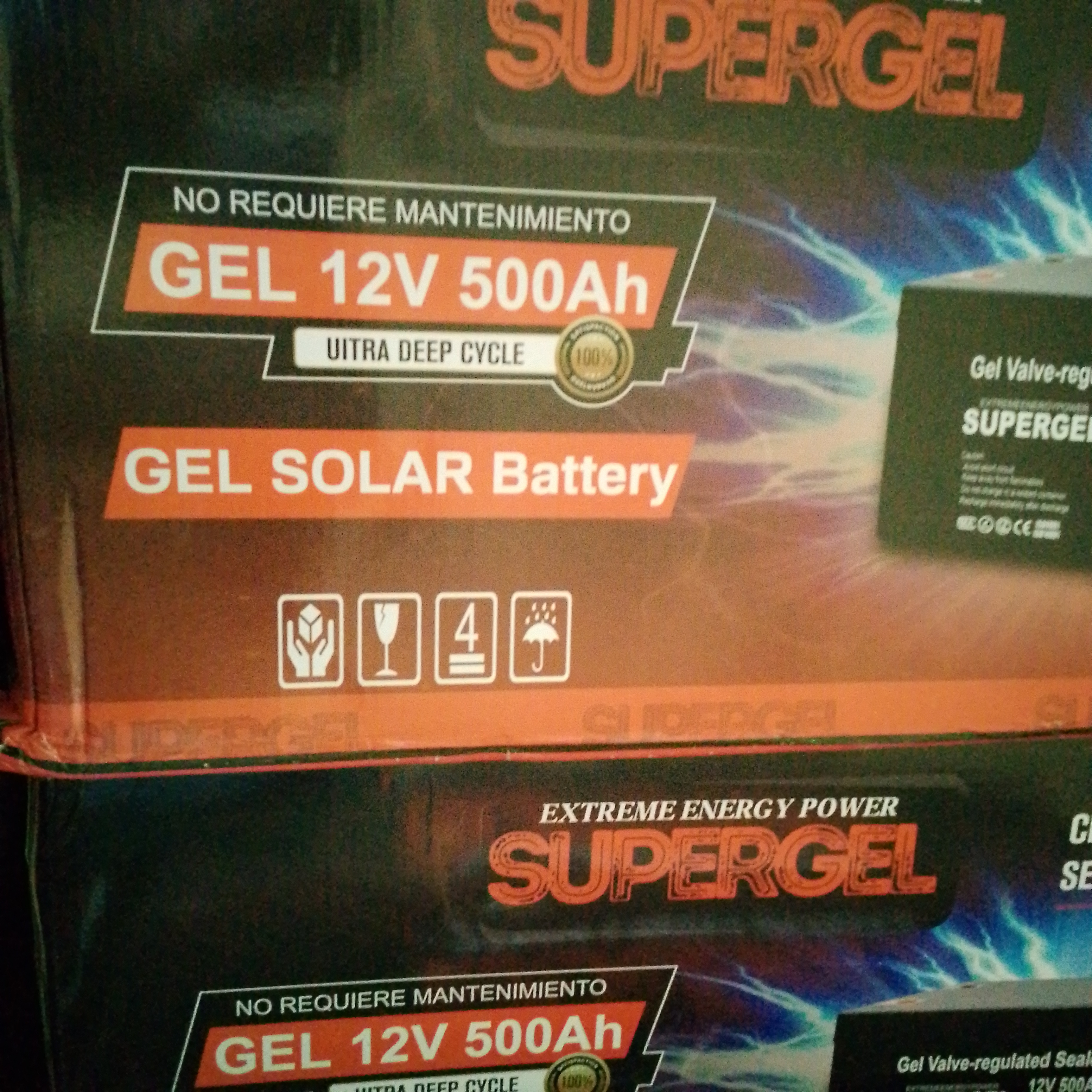 plantas e inversores - Batería súpergel 12v 500ah disponible 