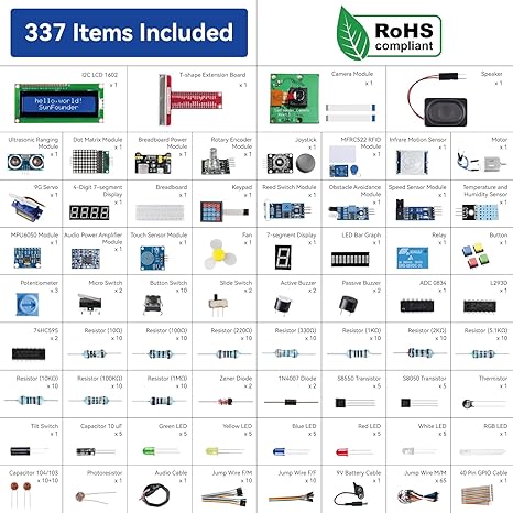 otros electronicos - SunFounder Raphael Ultimate Starter Kit 1