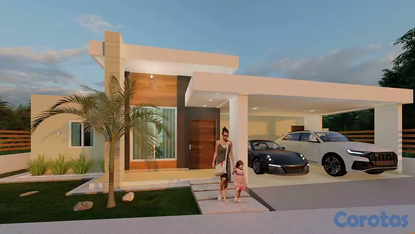 casas - Casa Moderna en Venta, Gurabo - Los Rieles | 3 Hab. + Línea Blanca 2