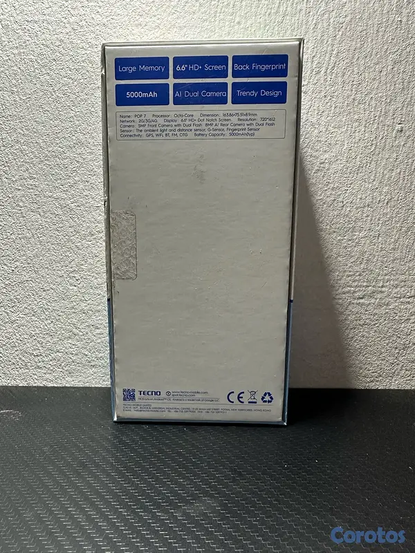 celulares y tabletas - Tecno Pop 7 2