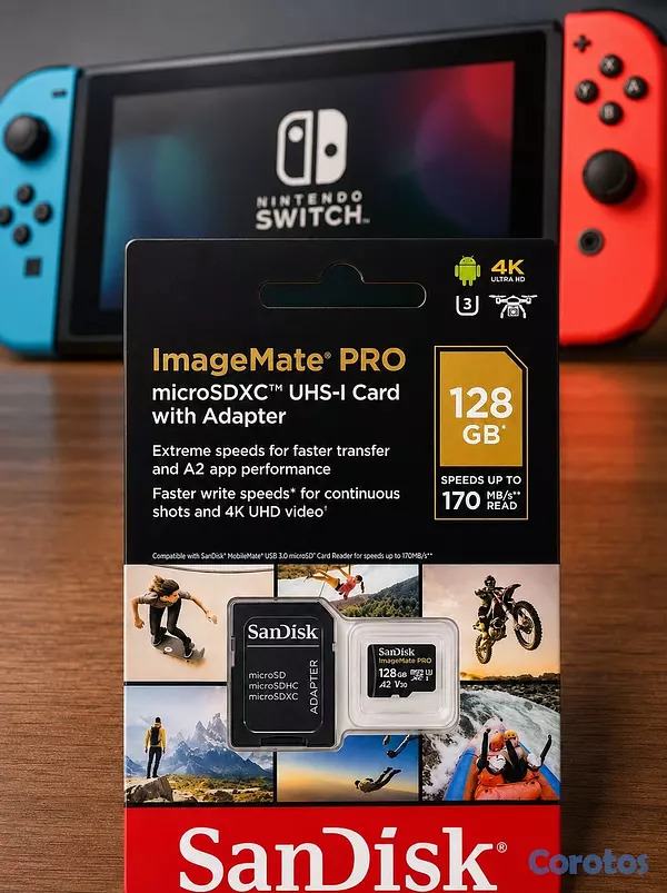 consolas y videojuegos - 🔥 Memoria microSD 128/512 SanDisk ImageMate 🔥
 3