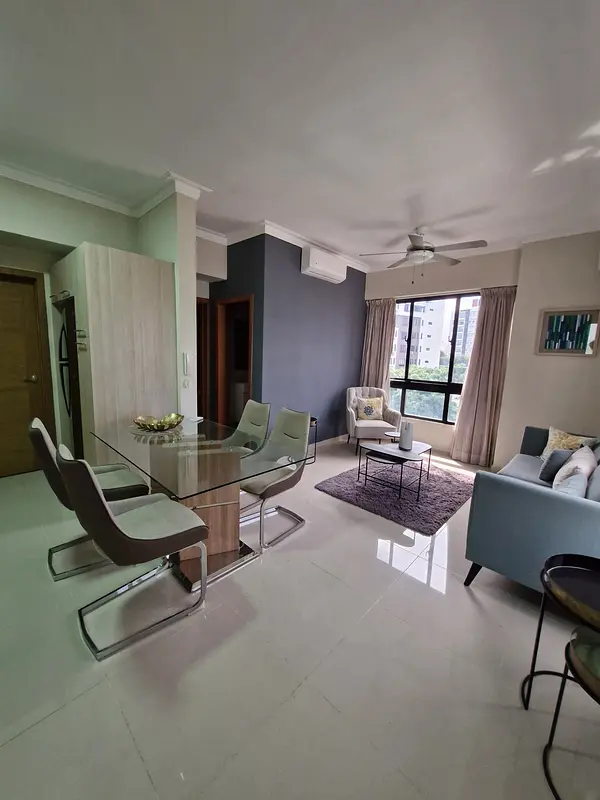 apartamentos - Apartamento amueblado cerca Av. México  5