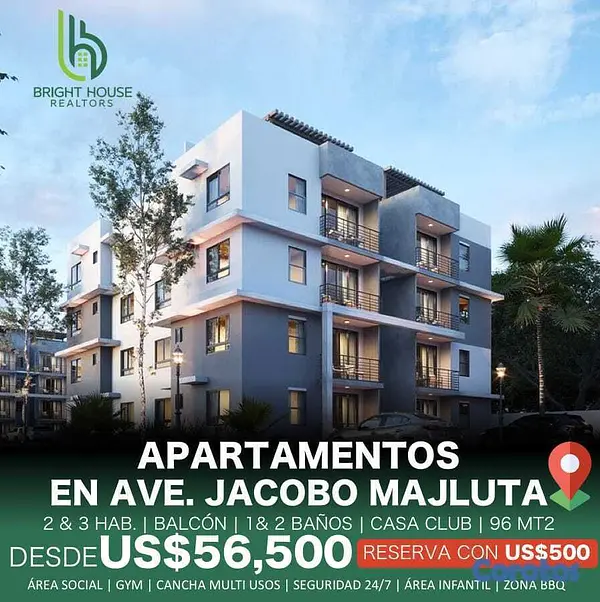 apartamentos - Increíble proyecto de apartamentos en la av. Jacob 5