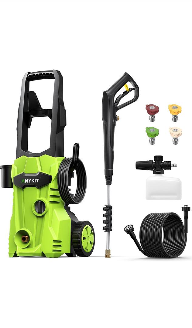 herramientas, jardines y exterior - Hidrolavadora eléctrica a presión maxima 2400 libras por pulgadas cuadrada Nueva 0