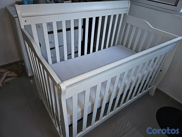 muebles - Vendo cuna + colchón como nueva  3