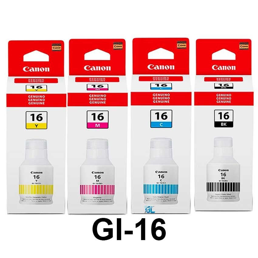impresoras y scanners - BOTELLA DE TINTA CANON ORIGINALES GI-16 EN TODOS LOS COLORES 
