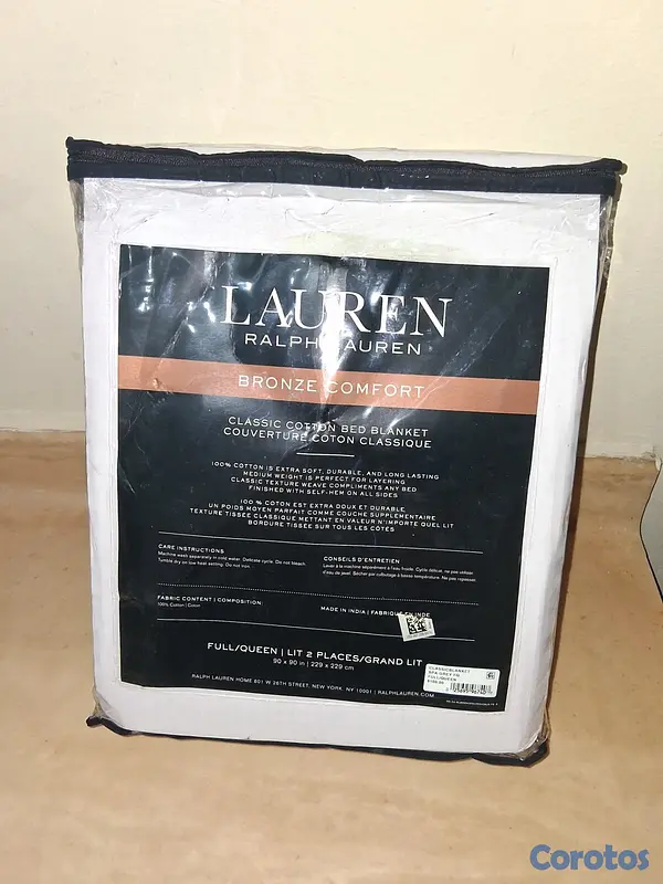 muebles y colchones - Ralph Lauren Manta Cobertor Full Queen 90 x 90  6
