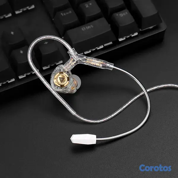 camaras y audio - Cable modular audio c/Mic para gaming QKZ Q7-Max 2