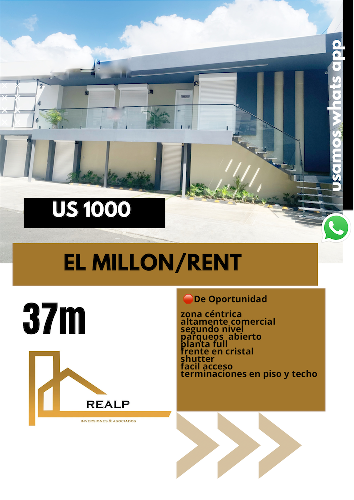 oficinas y locales comerciales - Local comercial en el Millon  0