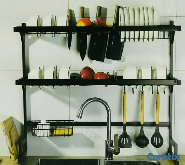 cocina - ESCURRIDOR DE PLATOS Y VASOS 3 NIVELES- RACK KITCHEN 1