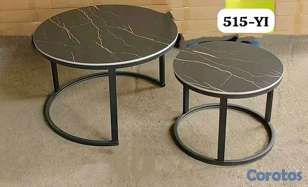 muebles y colchones - 🚨🪑 MESA DE CENTRO DE CRISTAL – RD$3,300🚨 2