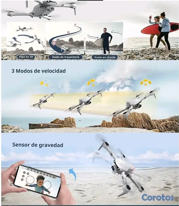otros electronicos - Drone f10 con GPS  9