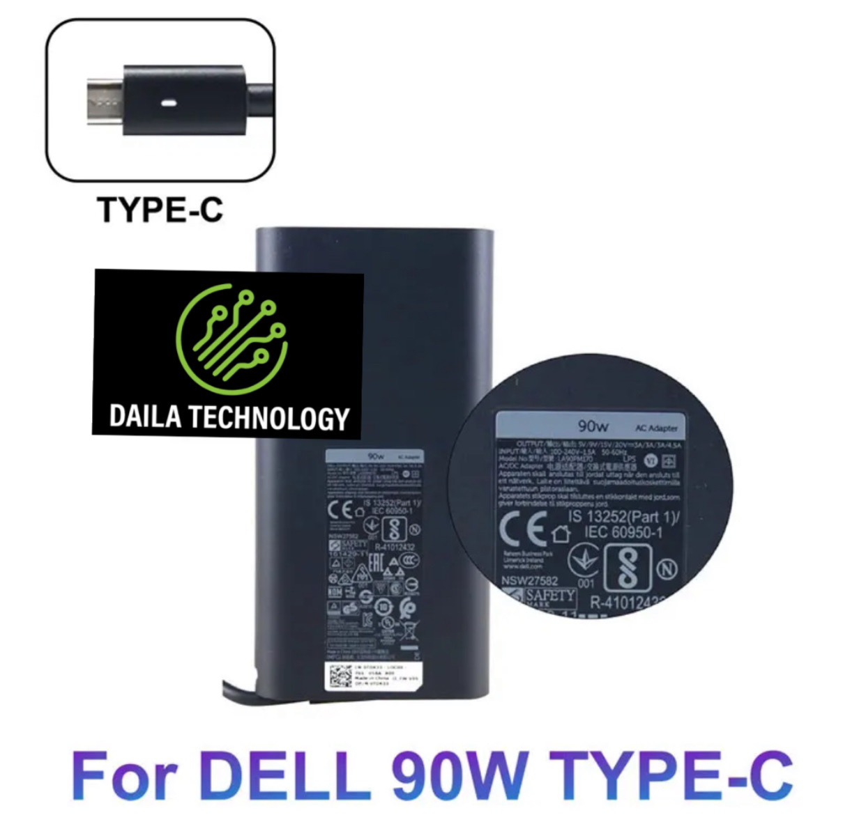 celulares y tabletas - cargador dell 90W tipo c  0