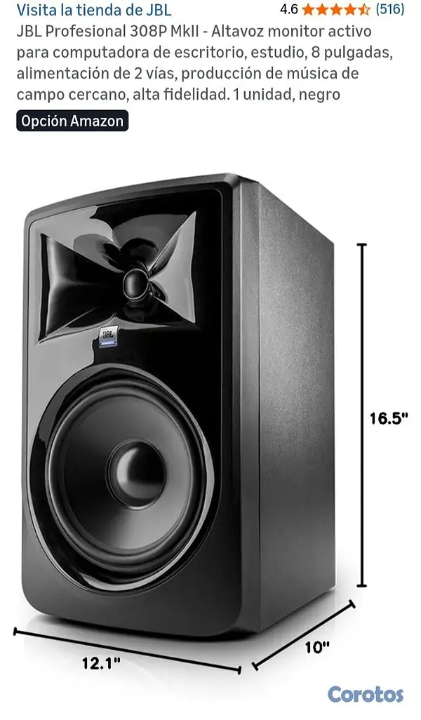 camaras y audio - JBL Profesional 308P MkII  5