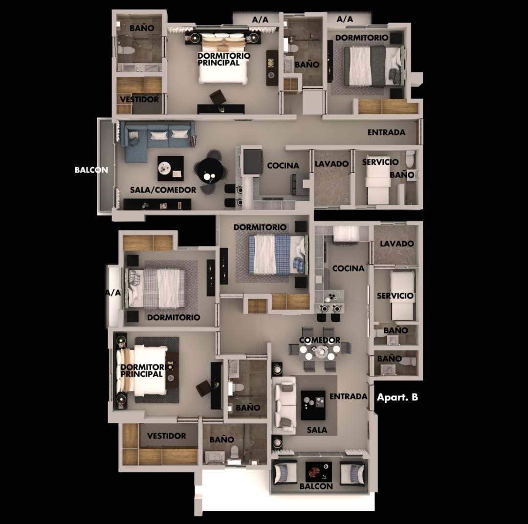 apartamentos - Proyecto de Aptos en ALFIMAR, km.7 de la Independencia, de 2 y 3 HABS., ASCENSOR 7