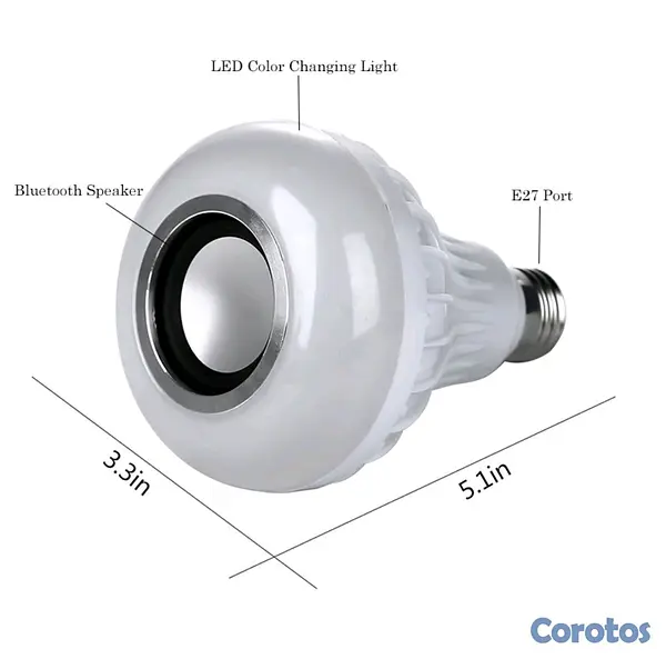 Otros productos - Bombillo Bluetooth para escuchar música  🎵 cod: 28716  por tan solo $400 pesos. 3