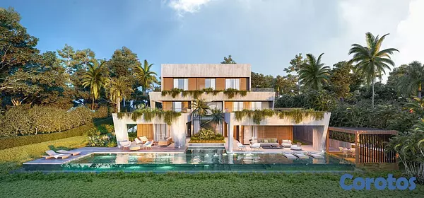 casas vacacionales y villas - Villa en Cap Cana lagunas 15 de 6 habitaciones 3