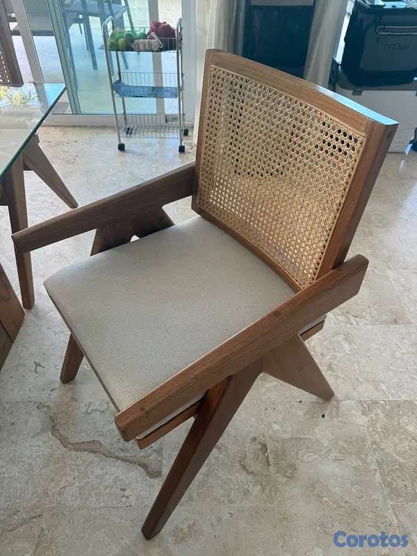 muebles y colchones - Comedor 6 sillas Rattan Excelente Condiciones! NEG 7