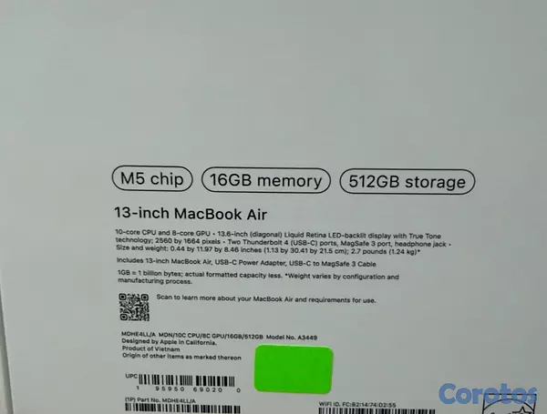 computadoras y laptops - MacBook Air 13.6” Chip M5 – 16GB RAM/512GB SSD Selladas  4
