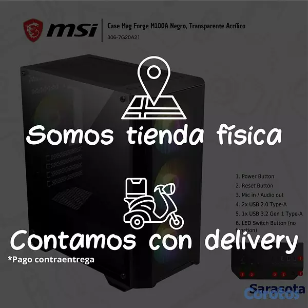 accesorios para electronica - Msi Case Mag Forge M100A 3