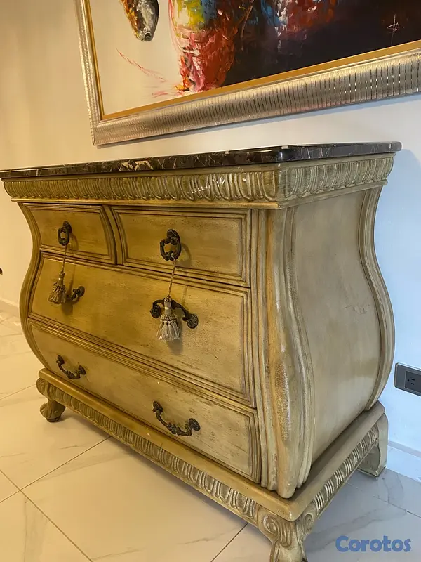 muebles y colchones - credenza de madera importada con tope en mármol 27mil  ligeramente negociable  2