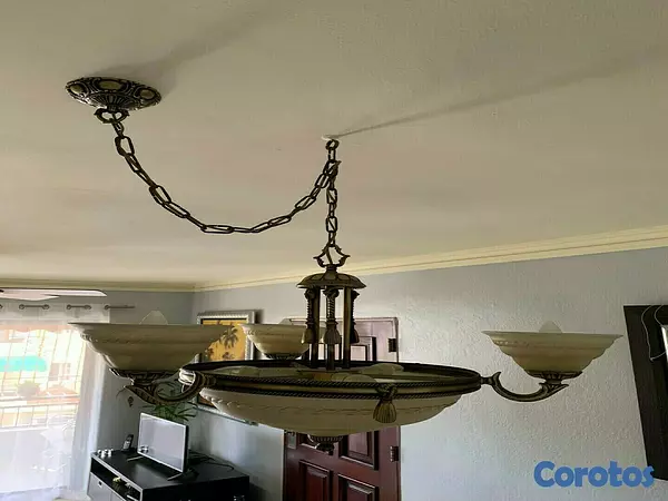 decoración y accesorios - Lámpara colgante color bronce 2