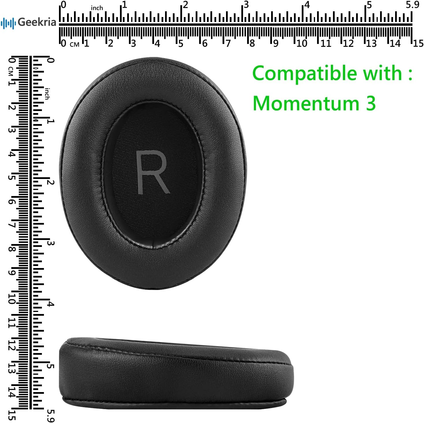 camaras y audio - Geekria - Almohadillas para Sennheiser Momentum 3 4