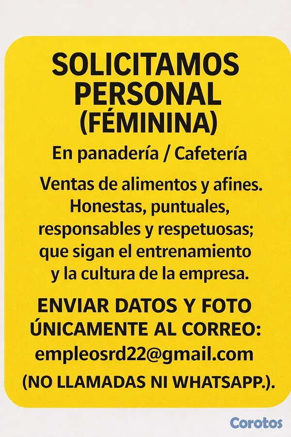 empleos disponibles - SOLICITAMOS PERSONAL