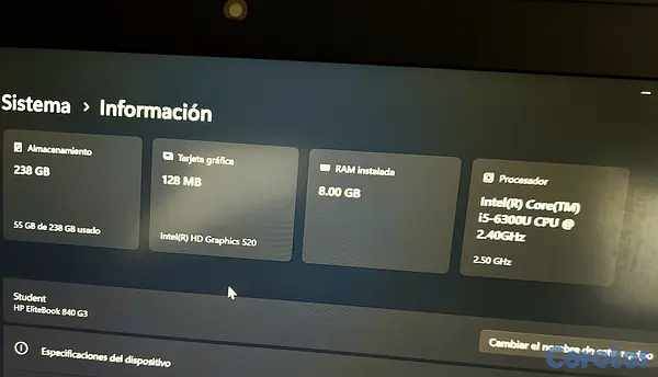 computadoras y laptops - Laptop HP EliteBook 840 G3 | Intel i5 | 8GB RAM | 240GB SSD 7
